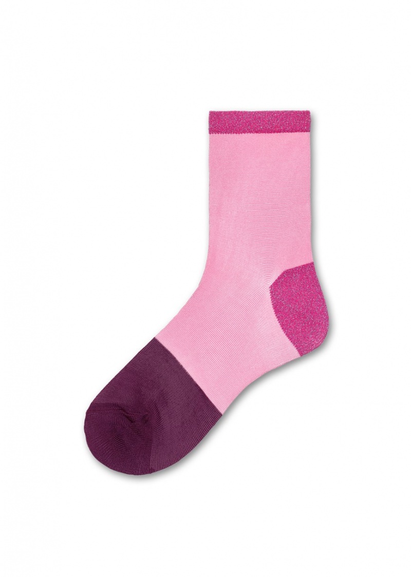 Happy Socks Liza Ankle Socken Unisex Rosa | Schweiz 49320BLVK