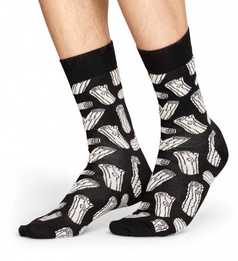 Happy Socks Logs Socken Unisex Schwarz | Schweiz 56087YBVX