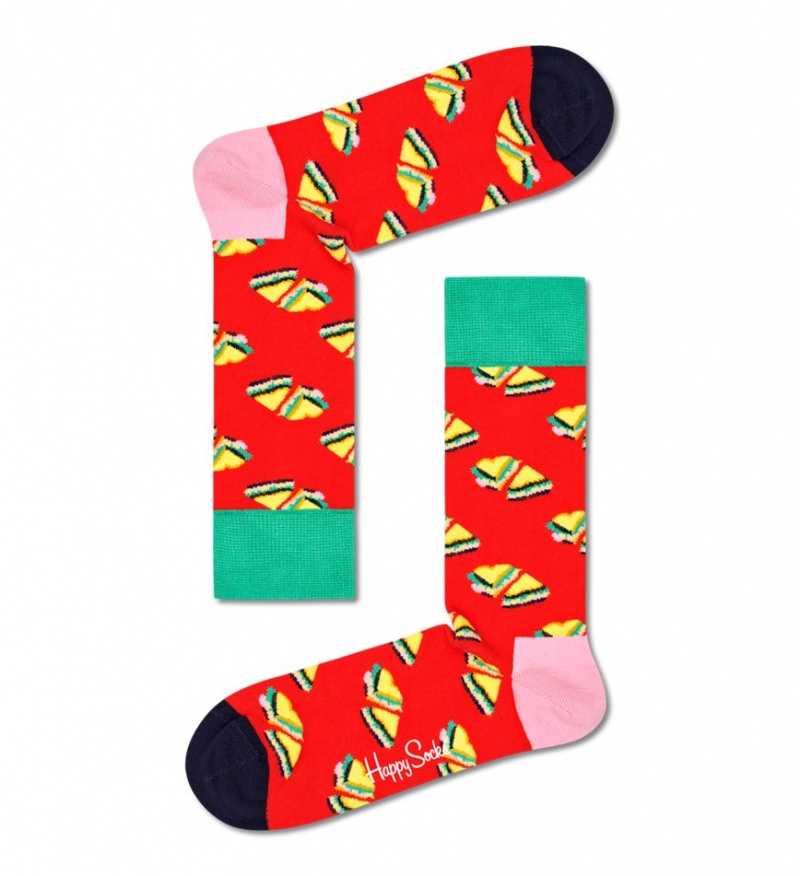 Happy Socks Love Sandwich Socken Unisex Rot | Schweiz 74350BZUL