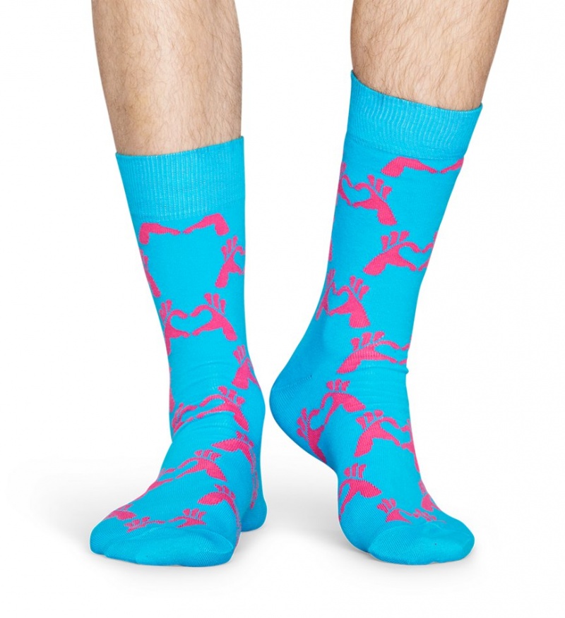 Happy Socks Love Socken Unisex Türkis | Schweiz 09436AITQ