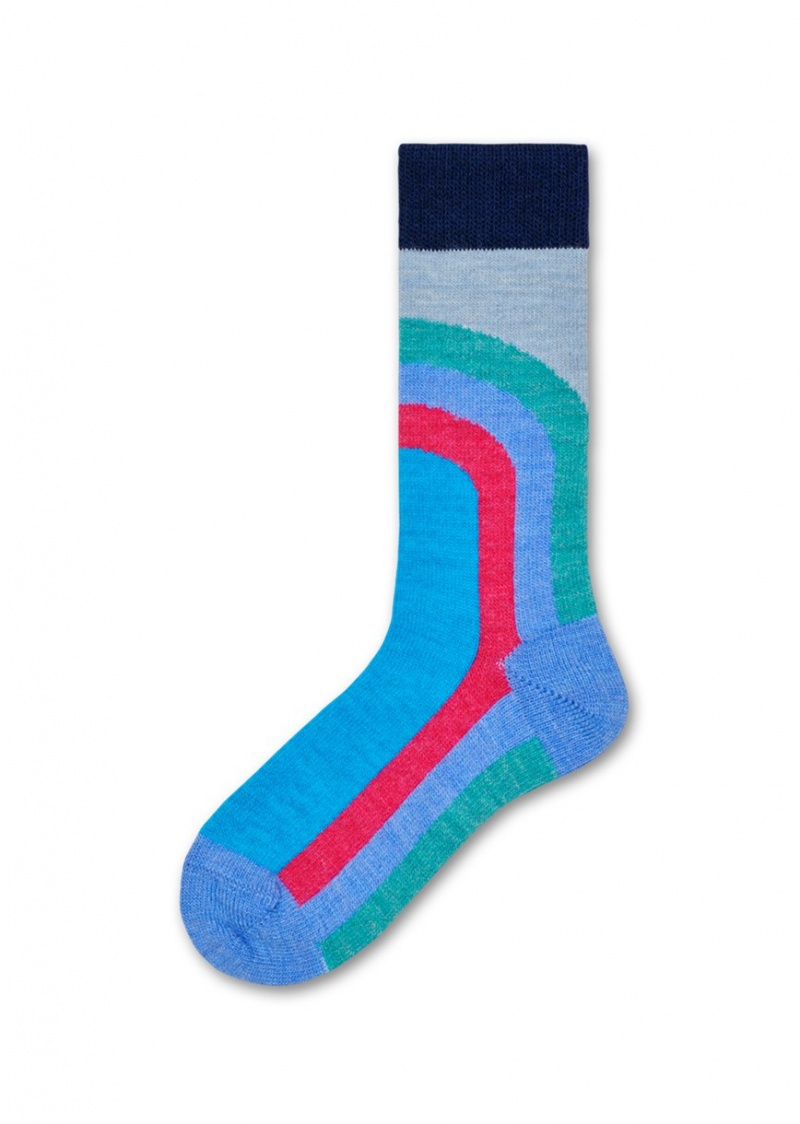 Happy Socks Lulu Mid High Socken Unisex Blau | Schweiz 28934HIYN