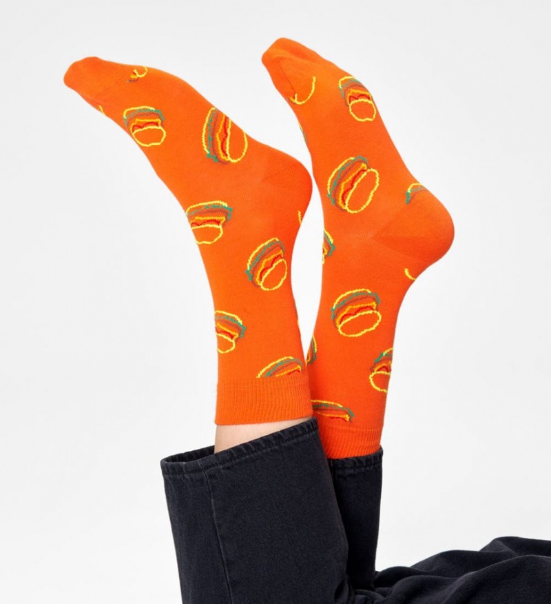 Happy Socks Lunch Time Socken Unisex Orange | Schweiz 37168DFMW