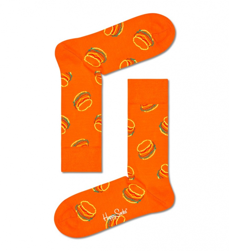 Happy Socks Lunch Time Socken Unisex Orange | Schweiz 37168DFMW