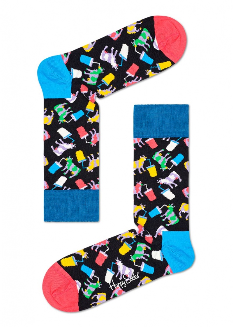 Happy Socks Milkshake Cow Socken Unisex Navy | Schweiz 67580WFLN