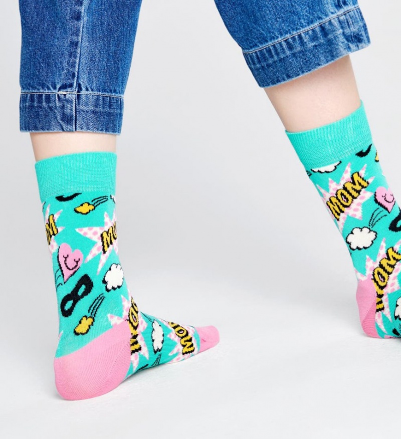 Happy Socks Mom Socken Unisex Grün | Schweiz 89720AFZH