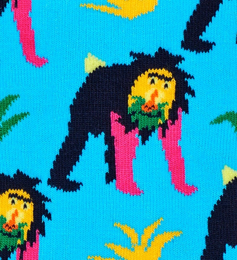 Happy Socks Monkey Socken Unisex Blau | Schweiz 48176JLXS