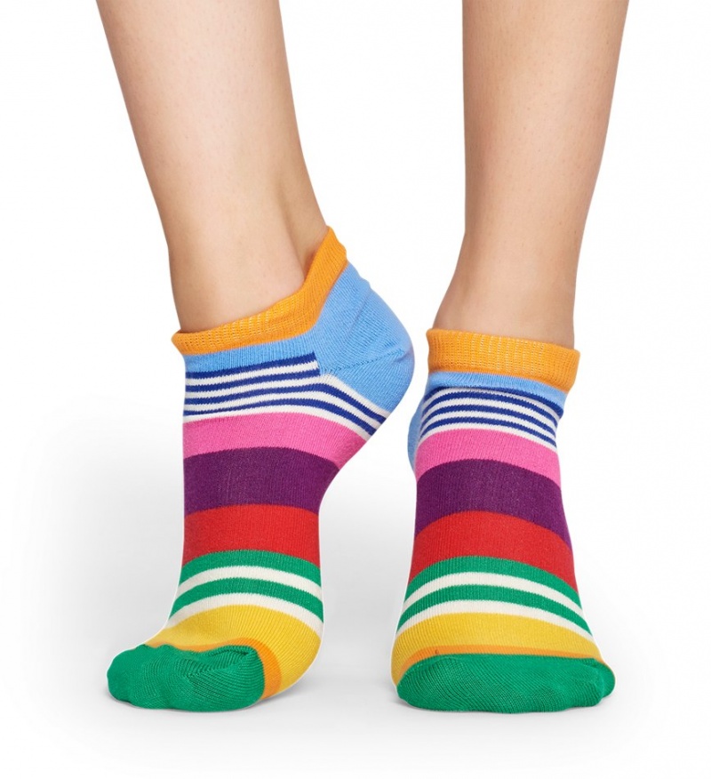 Happy Socks Multi Stripe Low Socken Unisex Blau | Schweiz 17620HVXQ