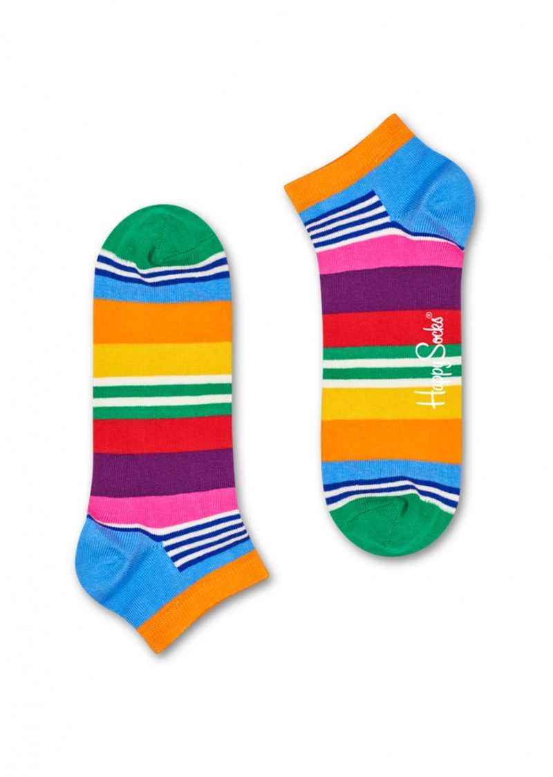 Happy Socks Multi Stripe Low Socken Unisex Blau | Schweiz 17620HVXQ