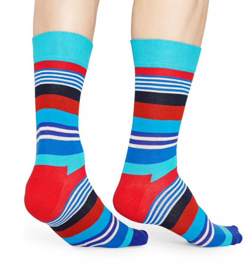 Happy Socks Multi Stripe Socken Unisex Türkis | Schweiz 12486HIDM