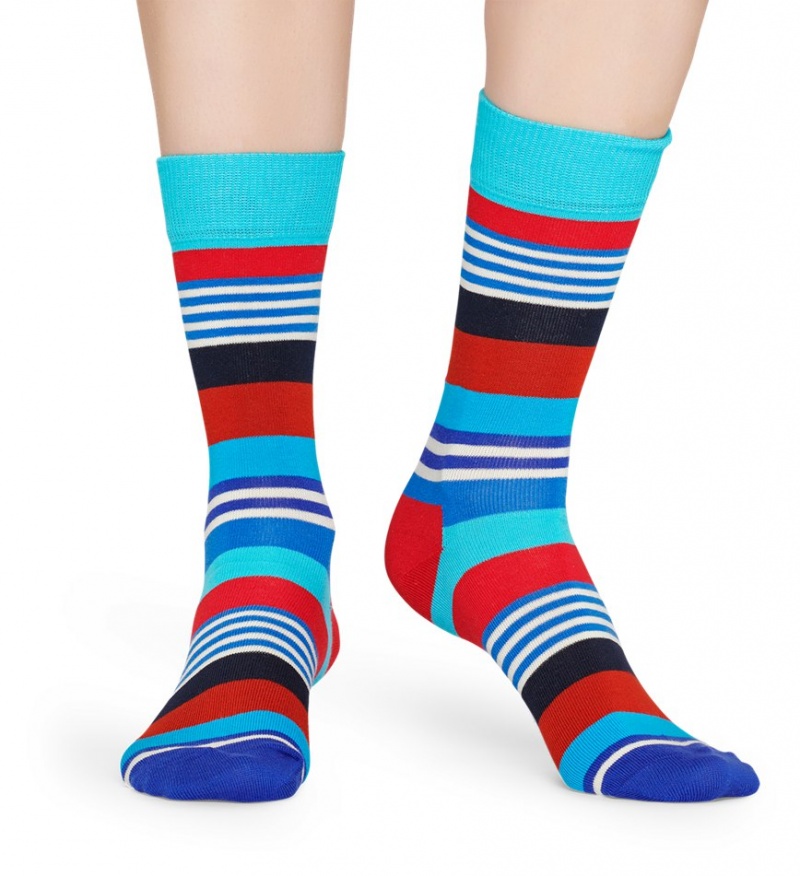 Happy Socks Multi Stripe Socken Unisex Türkis | Schweiz 12486HIDM