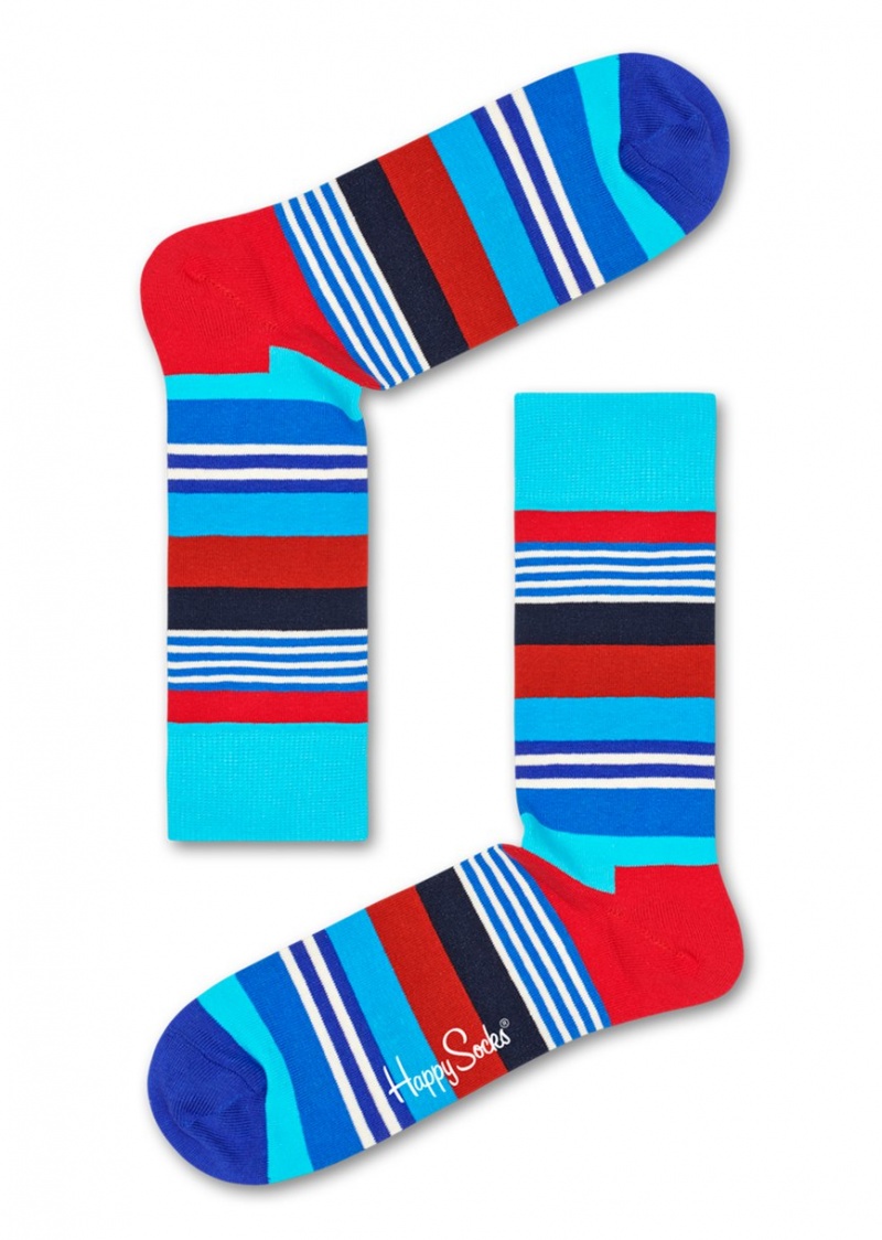 Happy Socks Multi Stripe Socken Unisex Türkis | Schweiz 12486HIDM