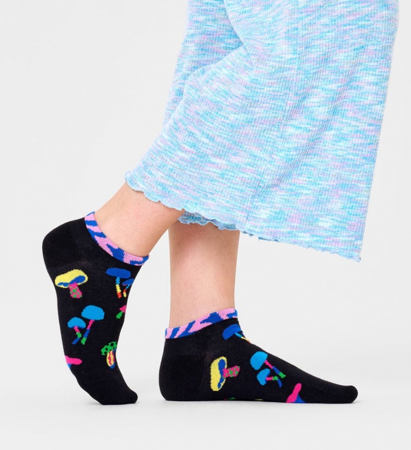 Happy Socks Mushrooms Low Socken Unisex Schwarz | Schweiz 25360AWXD