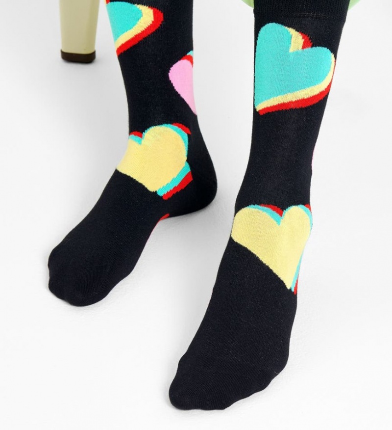 Happy Socks My Valentine Socken Unisex Schwarz | Schweiz 53627UESW