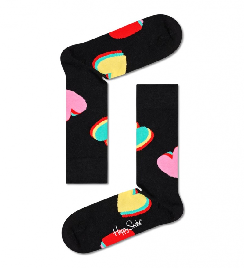 Happy Socks My Valentine Socken Unisex Schwarz | Schweiz 53627UESW