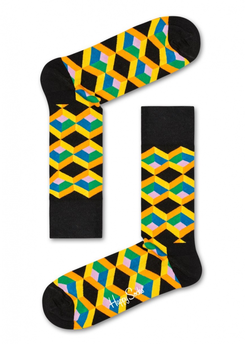 Happy Socks Optic Squre Socken Unisex Schwarz | Schweiz 46908CBNU