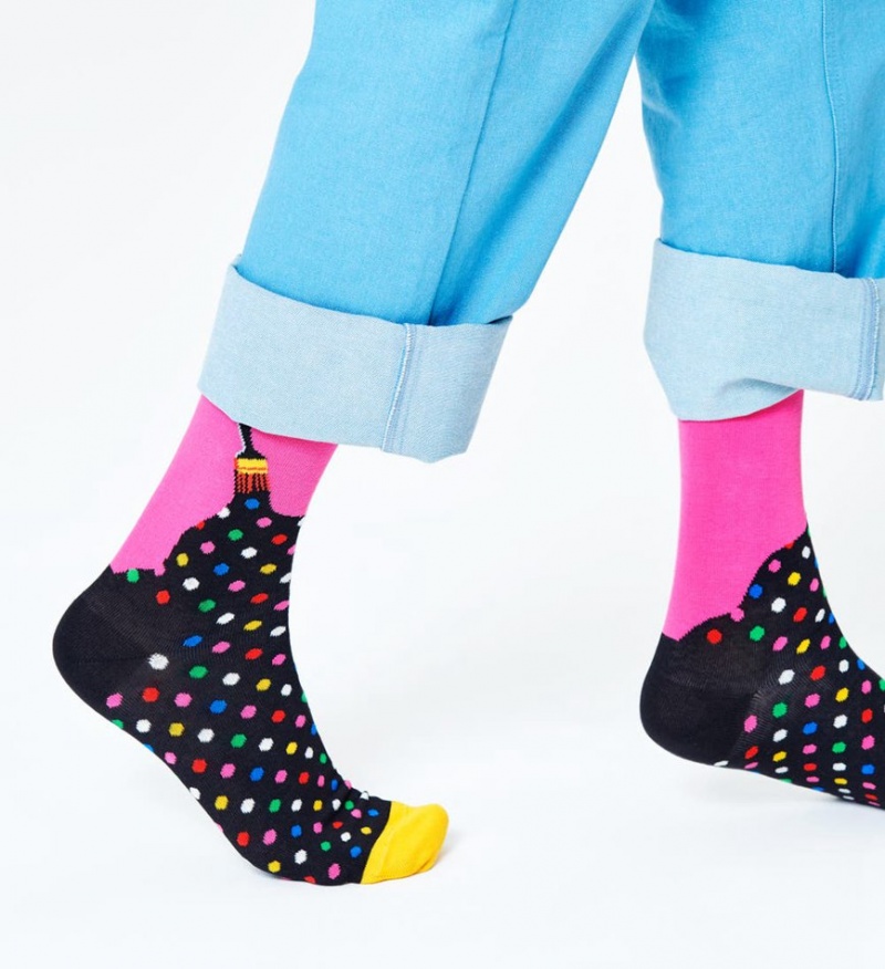 Happy Socks Paint Socken Unisex Schwarz | Schweiz 13028LJXQ