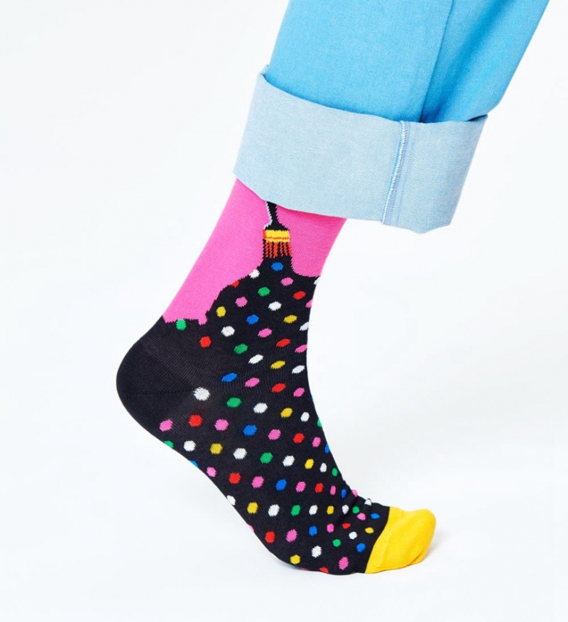 Happy Socks Paint Socken Unisex Schwarz | Schweiz 13028LJXQ