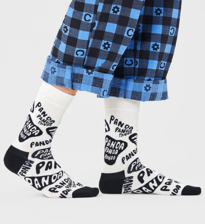 Happy Socks Panda - Panda - Panda Socken Unisex Weiß | Schweiz 24065NTOA