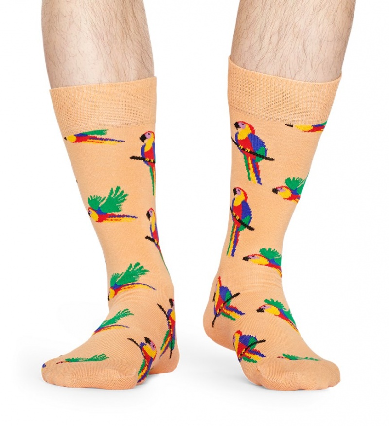 Happy Socks Parrot Socken Unisex Hellorange | Schweiz 87492IPBN