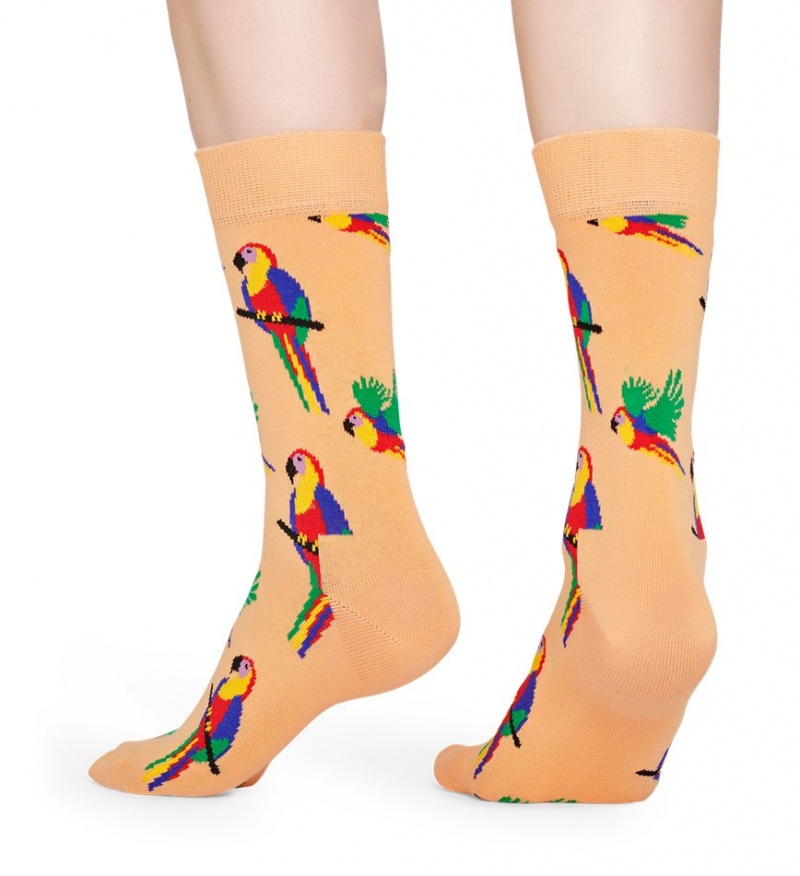 Happy Socks Parrot Socken Unisex Hellorange | Schweiz 87492IPBN