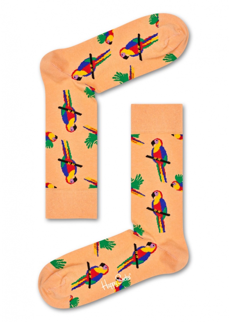 Happy Socks Parrot Socken Unisex Hellorange | Schweiz 87492IPBN