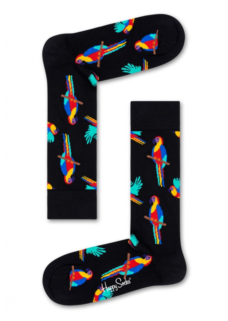 Happy Socks Parrot Socken Unisex Schwarz | Schweiz 67143YTEN