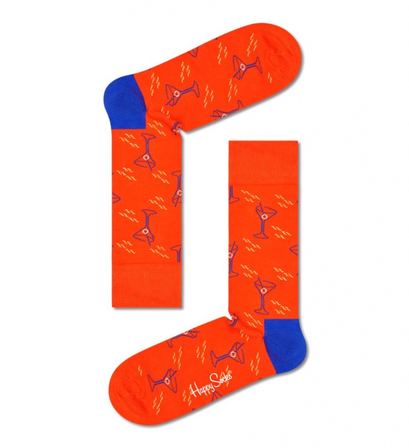 Happy Socks Party 3-Pack Gift Set Unisex Orange | Schweiz 17985POZT