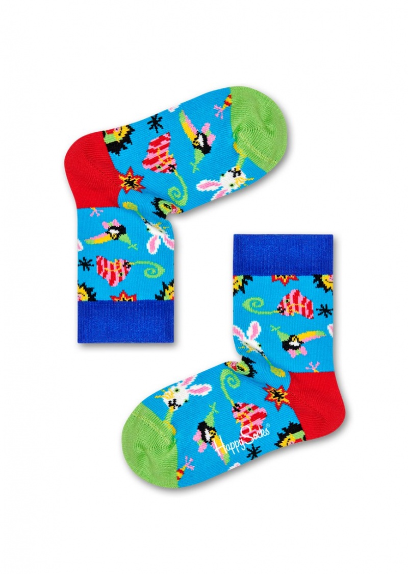 Happy Socks Party Animal Gift Set Kinder Blau | Schweiz 95607FBPW