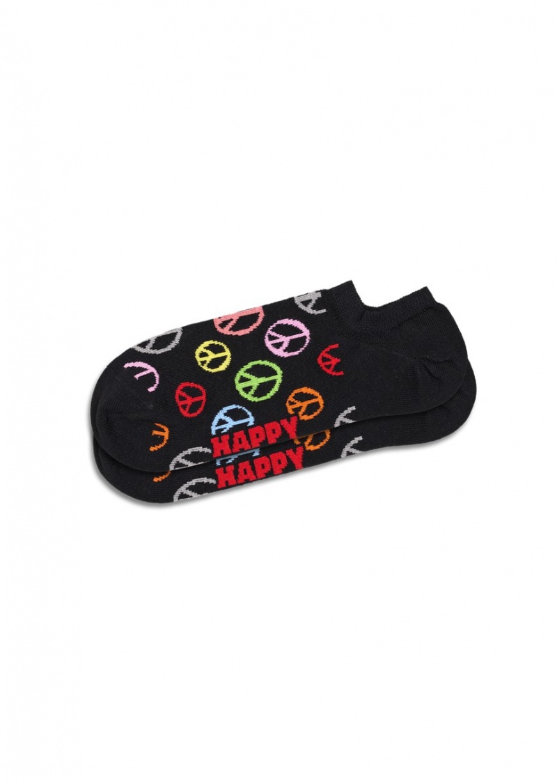 Happy Socks Peace No Show Socken Unisex Schwarz | Schweiz 24398IFTM