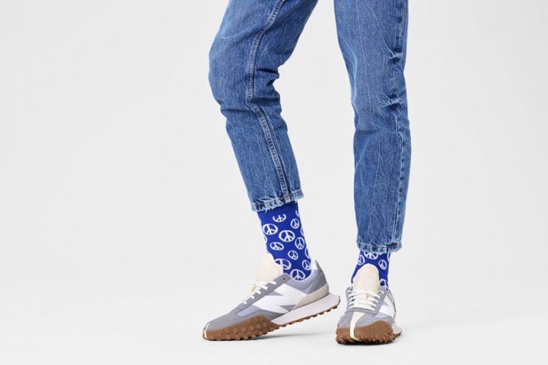 Happy Socks Peace Socken Unisex Blau | Schweiz 43291FVHL