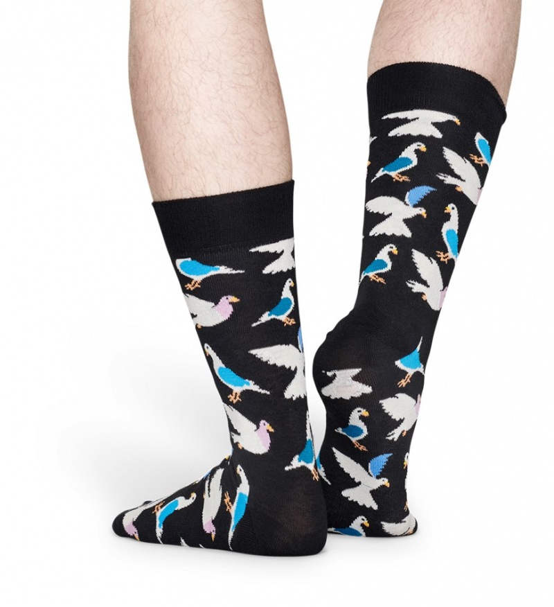 Happy Socks Pigeon Socken Unisex Schwarz | Schweiz 24917GXPW