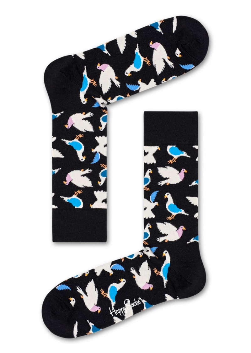 Happy Socks Pigeon Socken Unisex Schwarz | Schweiz 24917GXPW