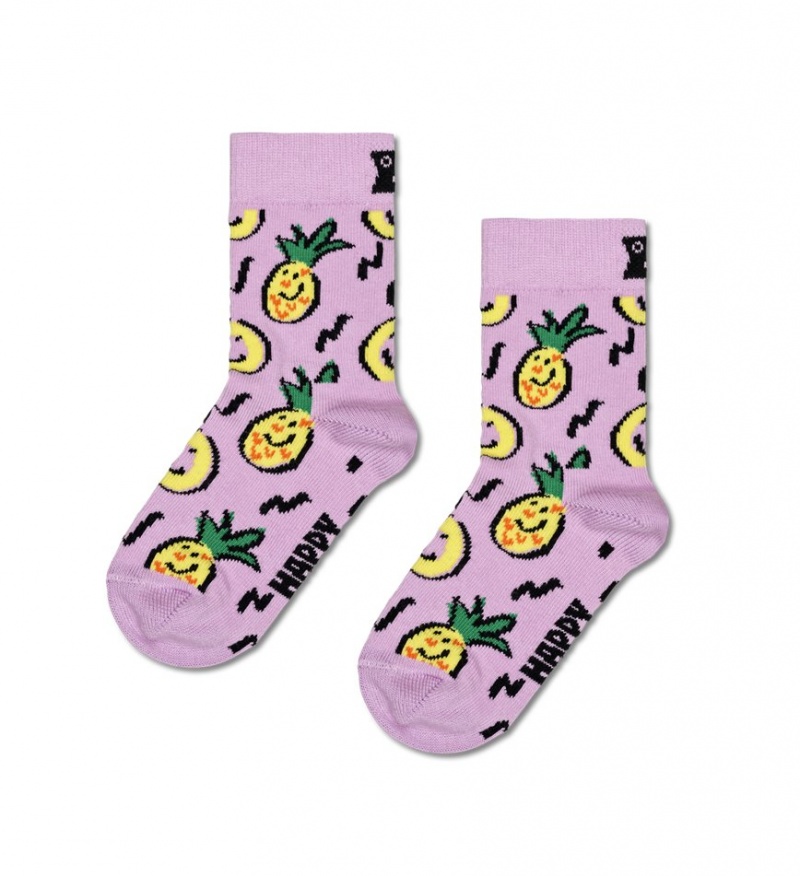 Happy Socks Pineapple Socken Kinder Helllila | Schweiz 72965XTLA