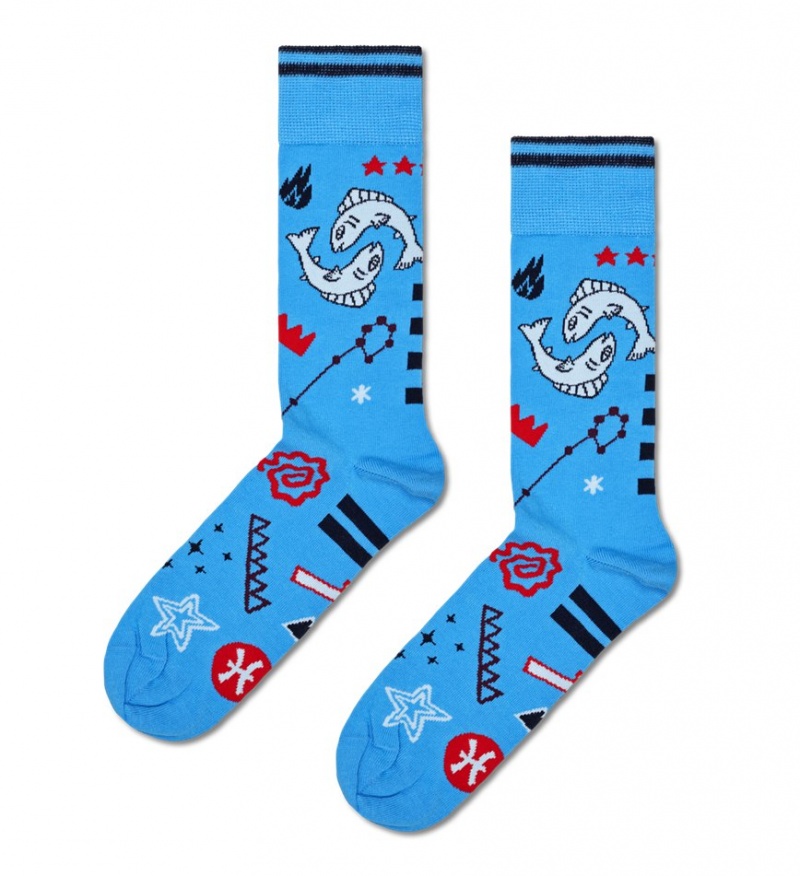 Happy Socks Pisces Socken Unisex Türkis | Schweiz 83407RKUH