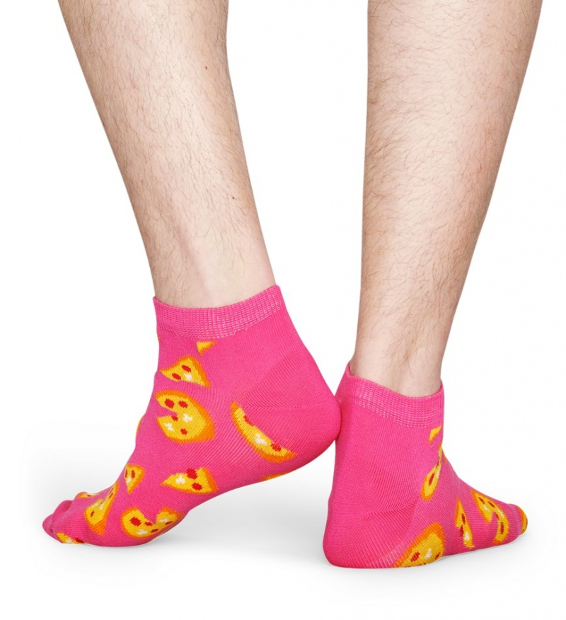 Happy Socks Pizza Low Socken Unisex Rosa | Schweiz 68453QSDF