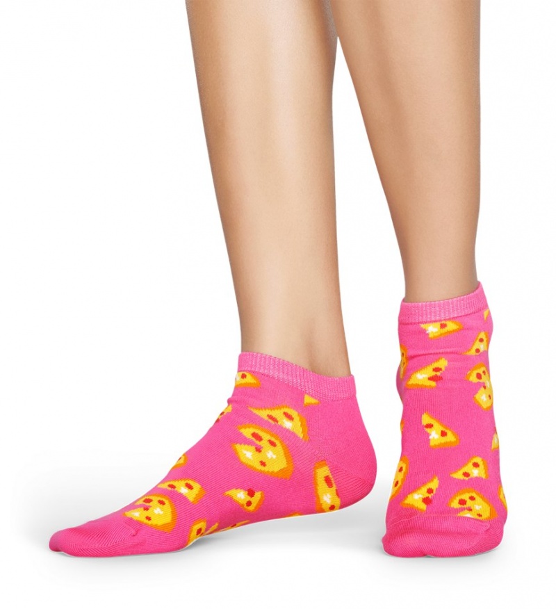 Happy Socks Pizza Low Socken Unisex Rosa | Schweiz 68453QSDF