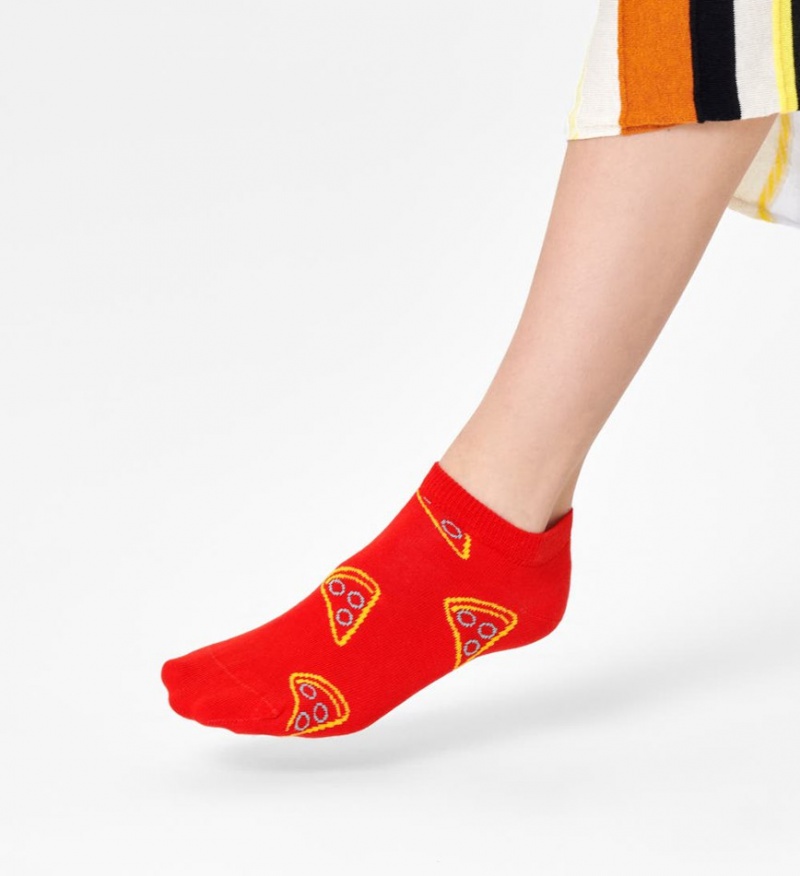 Happy Socks Pizza Slice Low Socken Unisex Rot | Schweiz 47162WETK