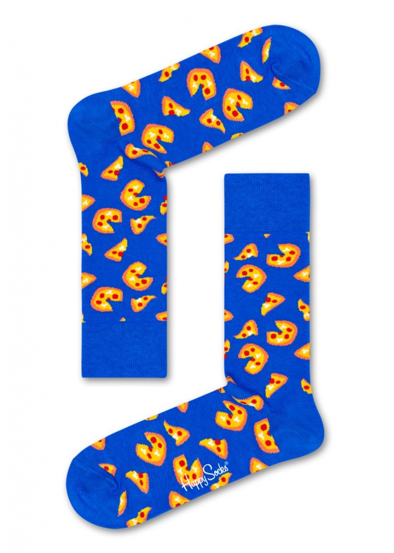 Happy Socks Pizza Socken Unisex Blau | Schweiz 58167YZJE