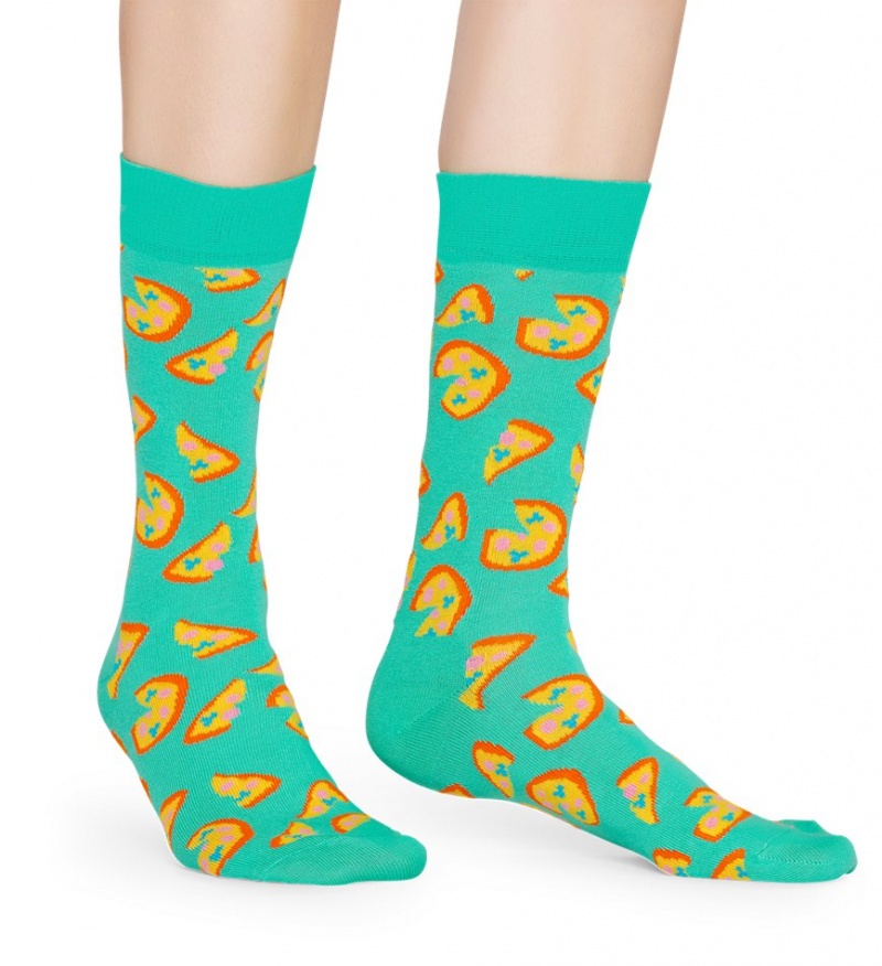 Happy Socks Pizza Socken Unisex Grün | Schweiz 19608VTYU