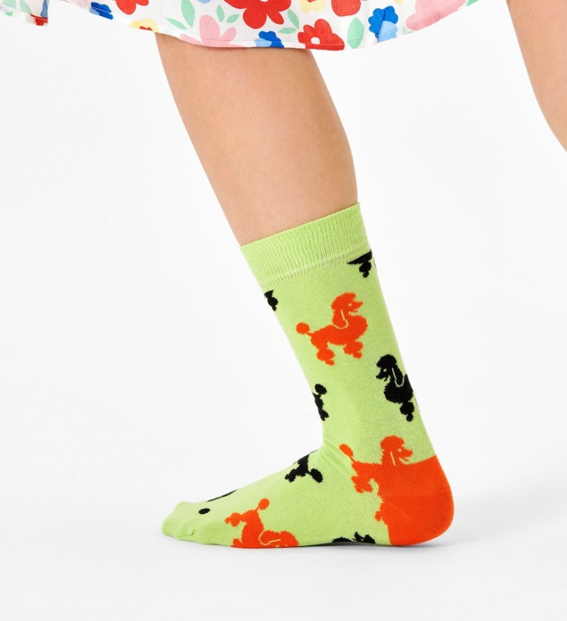 Happy Socks Poodle Socken Unisex Hellgrün | Schweiz 51247FHWJ