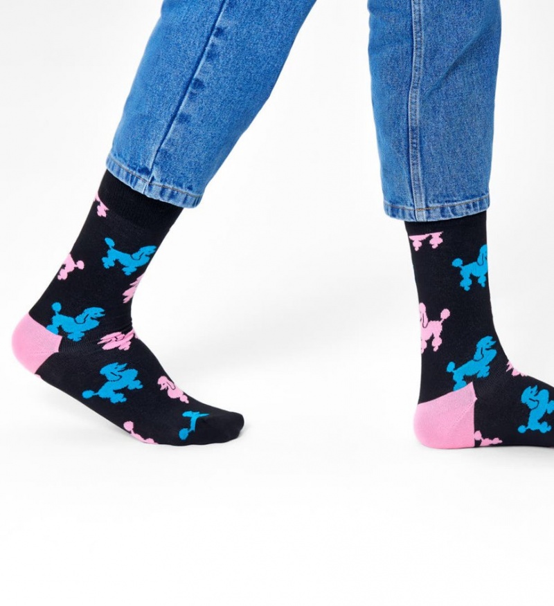 Happy Socks Poodle Socken Unisex Schwarz | Schweiz 90638MLED