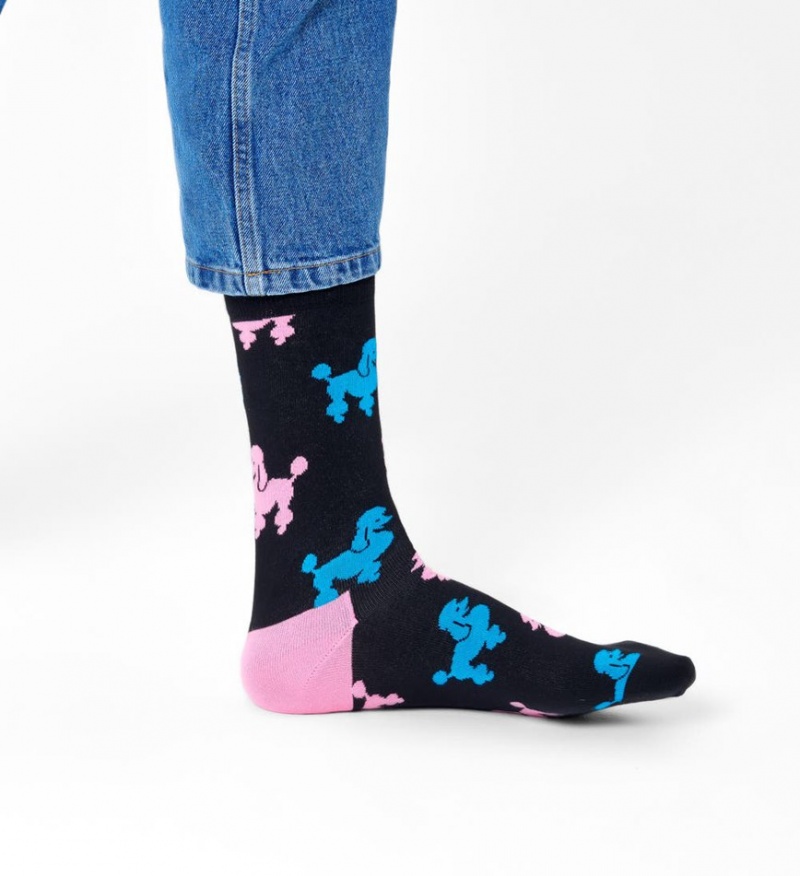 Happy Socks Poodle Socken Unisex Schwarz | Schweiz 90638MLED