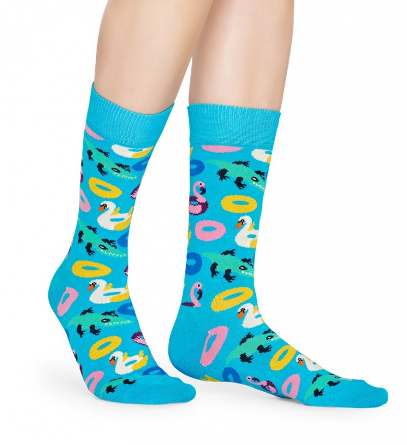 Happy Socks Pool Party Socken Unisex Türkis | Schweiz 54962JAIG