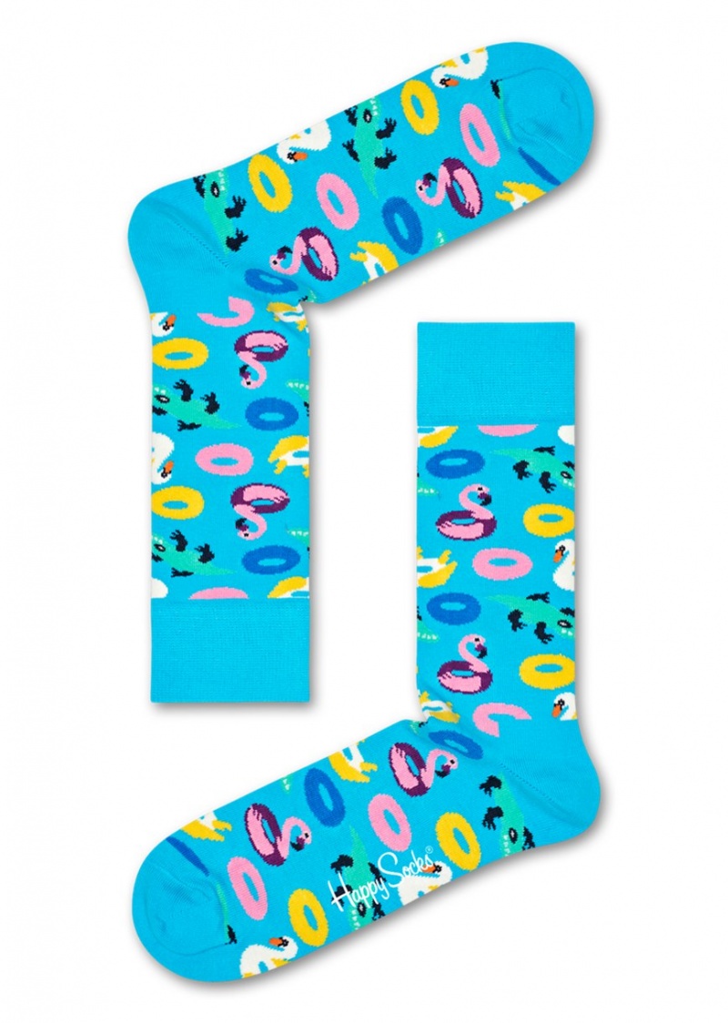 Happy Socks Pool Party Socken Unisex Türkis | Schweiz 54962JAIG