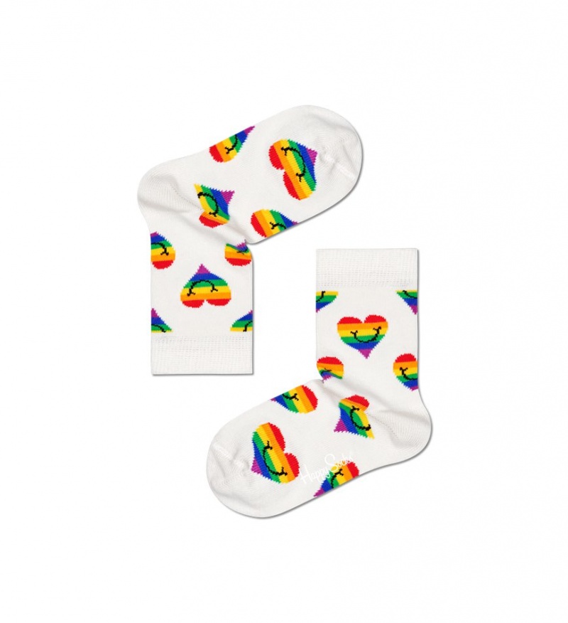 Happy Socks Pride Socks Gift Set Kinder Weiß | Schweiz 59824ENXF