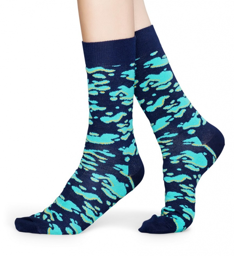 Happy Socks Puddle Socken Unisex Navy | Schweiz 87203TJWV