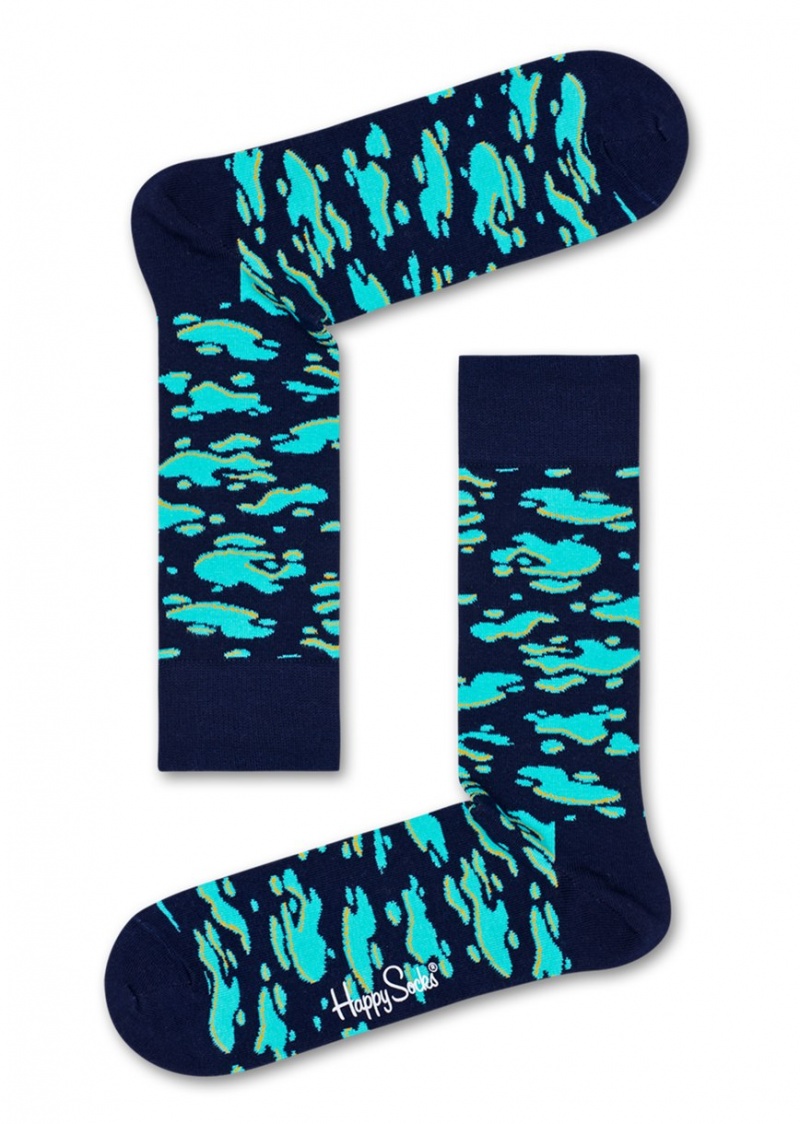 Happy Socks Puddle Socken Unisex Navy | Schweiz 87203TJWV