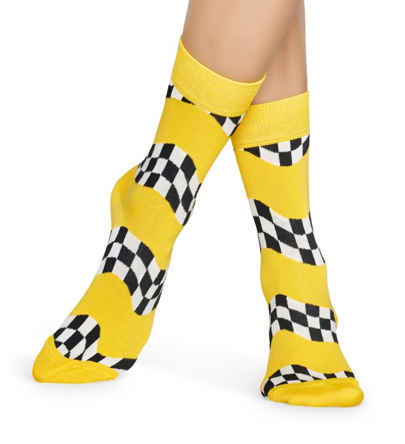 Happy Socks Race Socken Unisex Gelb | Schweiz 03659HKTX