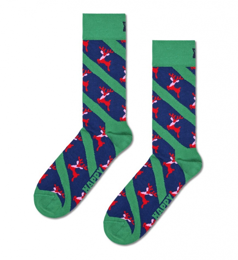 Happy Socks Reindeer Socken Unisex Navy | Schweiz 19387UVCO