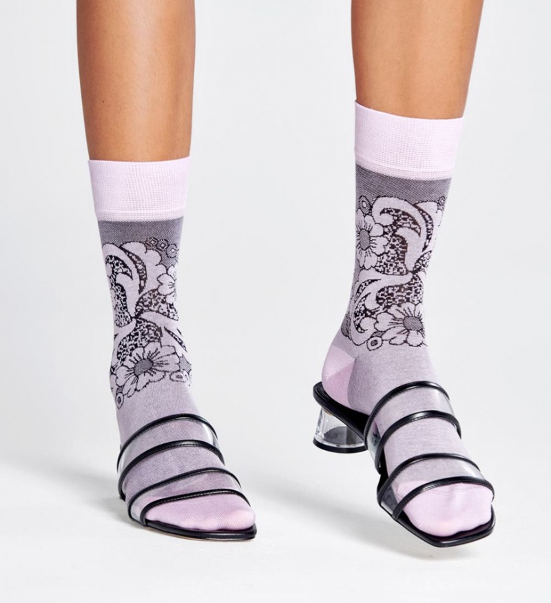 Happy Socks Renata Crew Socken Unisex Lila | Schweiz 41903PGUL